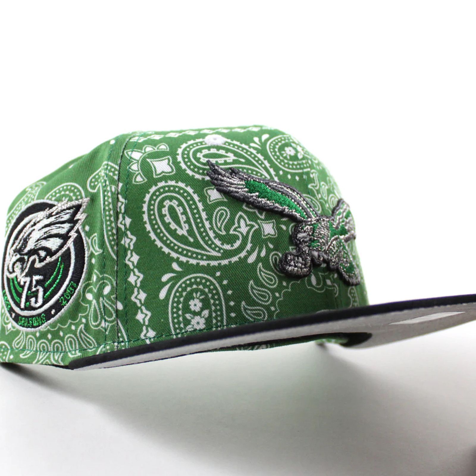 New Era Philadelphia Eagles 75 Years New Era 59FIFTY Hat Sz 7 1/2 Size ONE SIZE - 4 Thumbnail