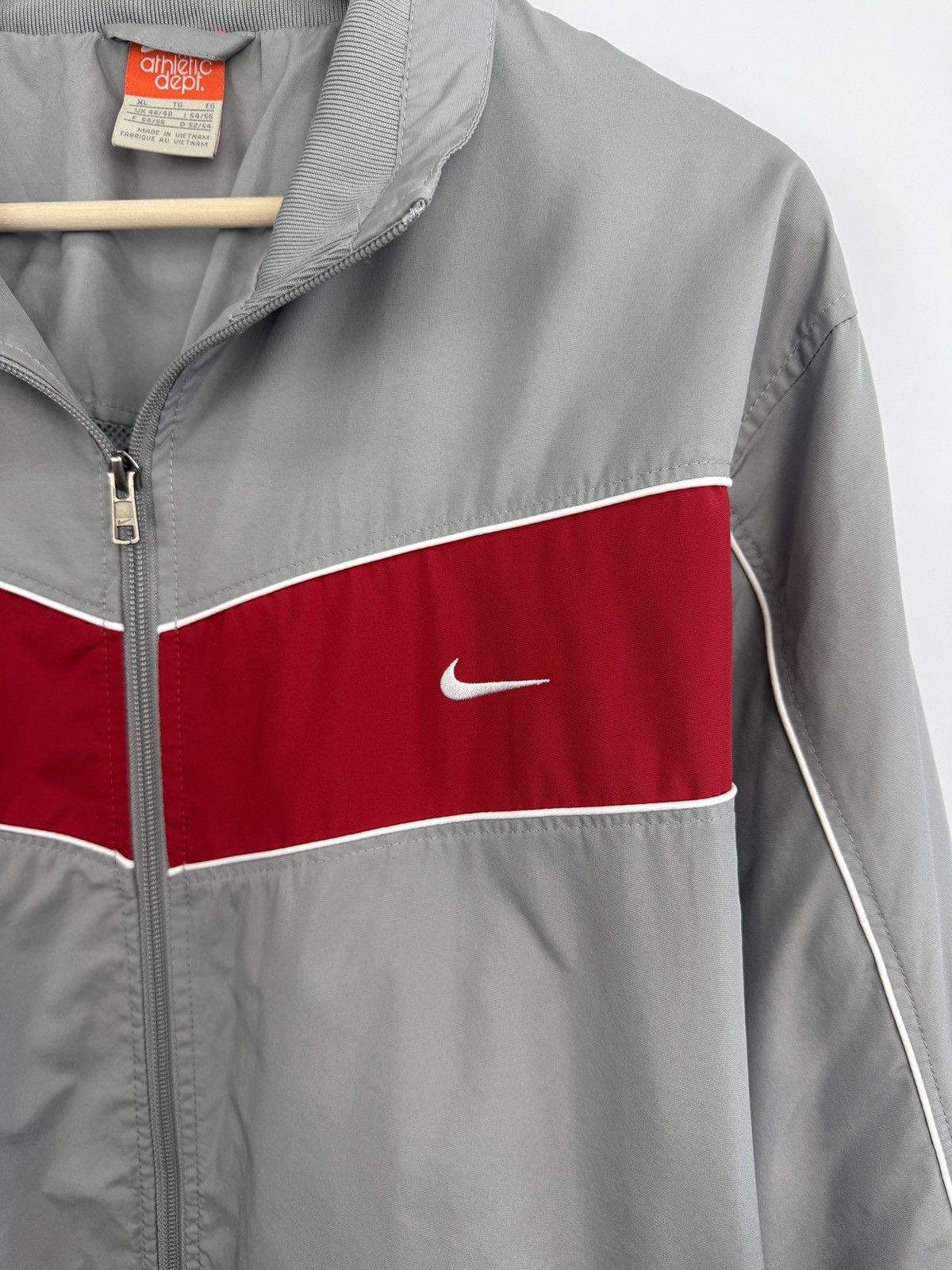 Nike 🇺🇸 Vintage 90s Nike Athletic Dept Track Jacket Windbreaker Size US XL / EU 56 / 4 - 4 Thumbnail