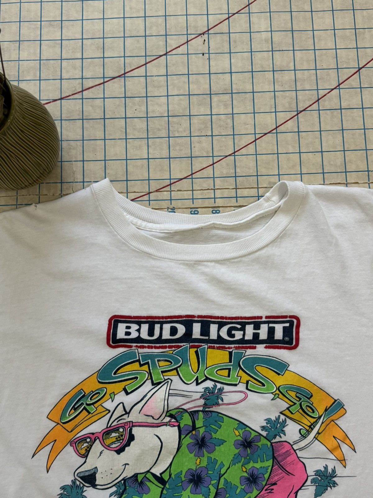 Budweiser × Vintage Vintage Bud Light Spuds Mackenzie Promo Tee 80’s Size US XL / EU 56 / 4 - 5 Thumbnail