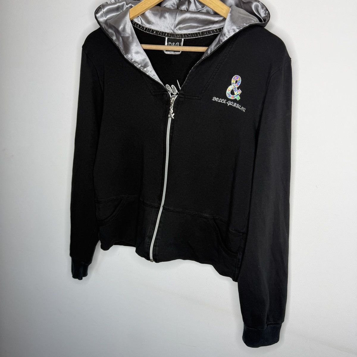 Dolce & Gabbana Y2K vintage dolce & gabbana zip up hoodie D&G Streetwear VTg Size M / US 6-8 / IT 42-44 - 2 Thumbnail