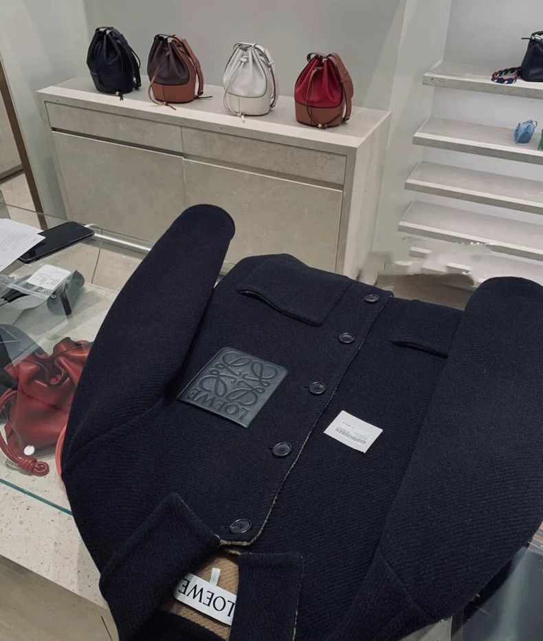 Loewe LOEWE Split-skin double-sided wool jacket coat Size US L / EU 52-54 / 3 - 2 Thumbnail