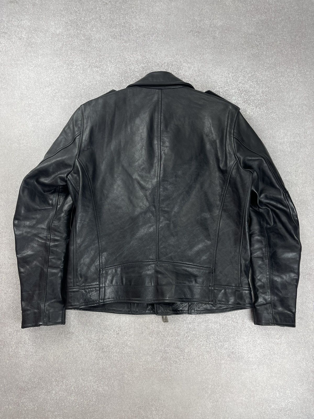 Belstaff Belstaff Black Leather Sidmouth Biker Jacket Size 54 Size US L / EU 52-54 / 3 - 15 Thumbnail