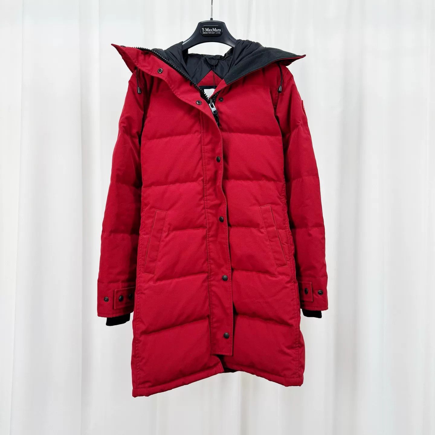 Canada Goose Canada Goose Red Mid-Length Hooded Down Jacket Size XS / US 0-2 / IT 36-38 - 1 Thumbnail