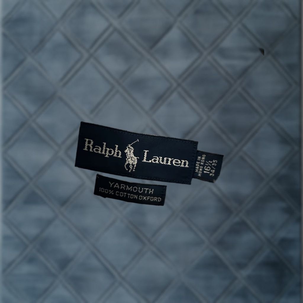 Ralph Lauren Ralph Lauren Dress Shirt Mens Size 16.5 Yarmouth Blue & White Striped Shirt Mens 16.5 Blue Classic Striped Polo Ralph Lauren Mens Shirt Size 46R - 1 Thumbnail