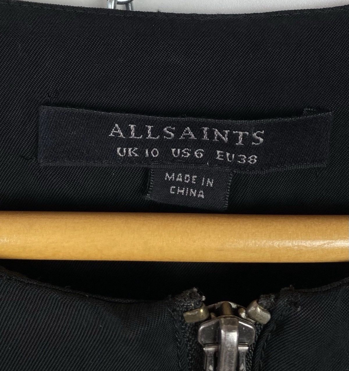 Allsaints Allsaints Erin Jumpsuit Women’s Black Top Zip Long Sleeve Size M / US 6-8 / IT 42-44 - 7 Thumbnail