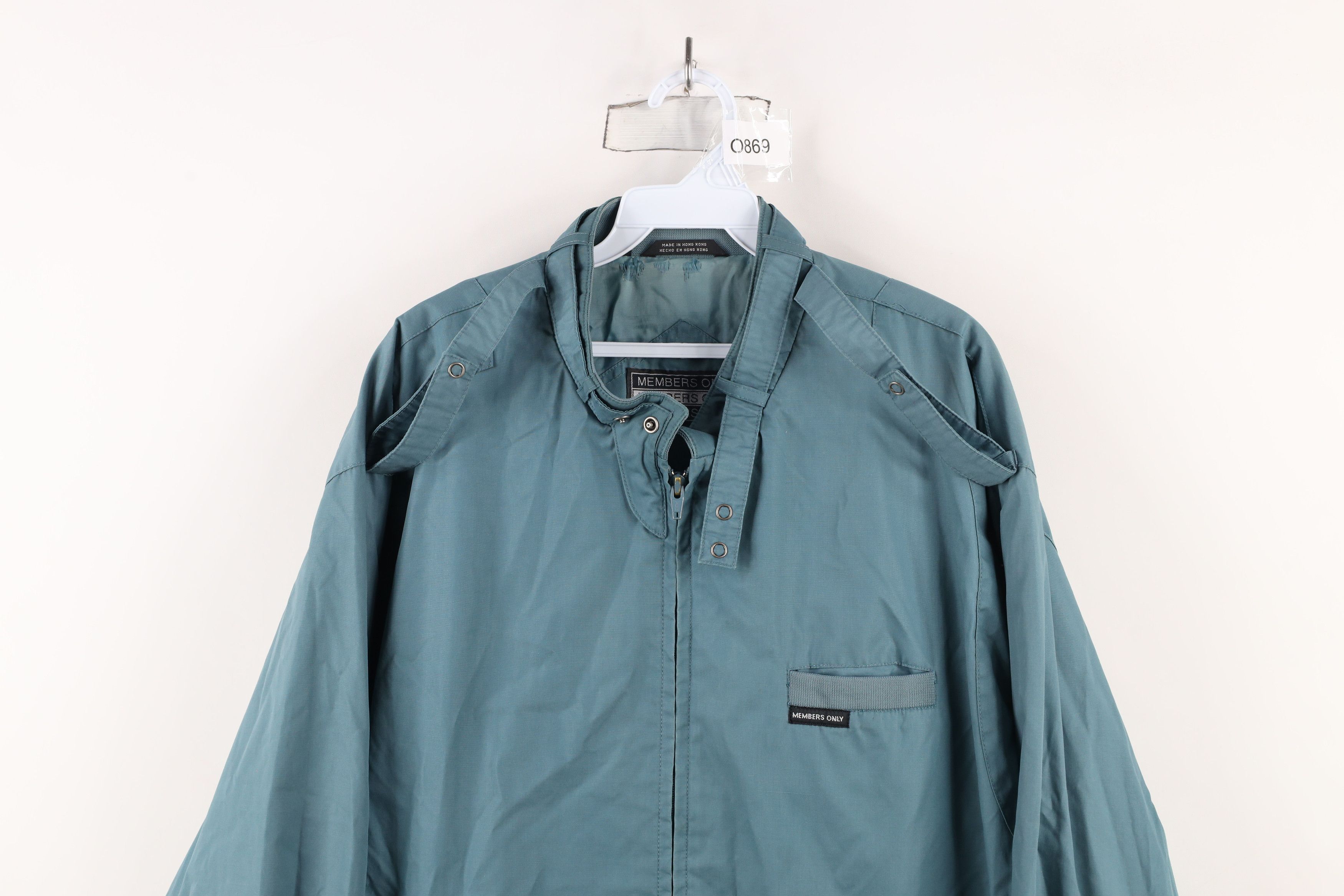 Members Only × Vintage Vintage 90s Members Only Cafe Racer Bomber Jacket Teal Size US XL / EU 56 / 4 - 2 Thumbnail