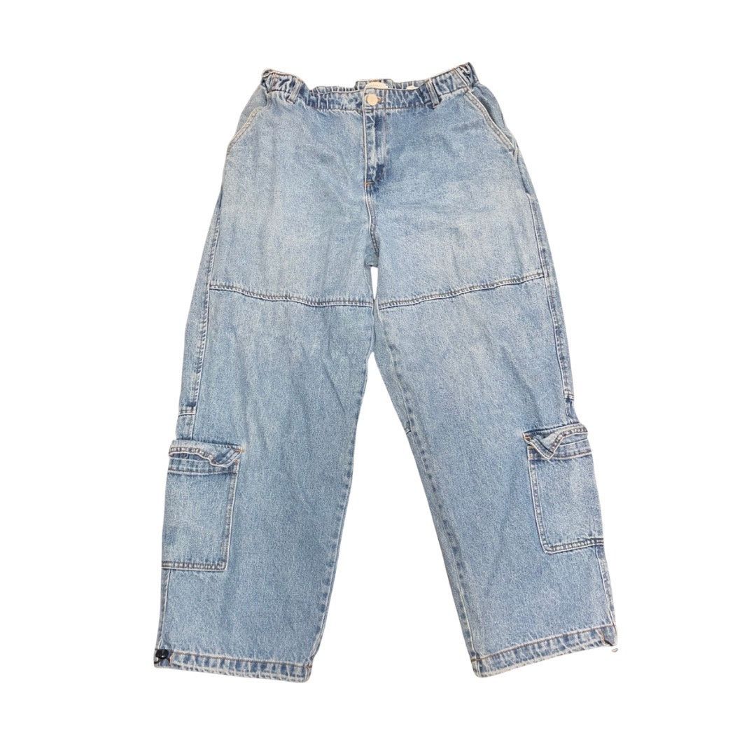 Forever 21 Forever 21 Baggy Denim Cargo Jeans Wide Leg 12 Y2K 90s Flaw Size 34" / US 12 / IT 48 - 1 Thumbnail