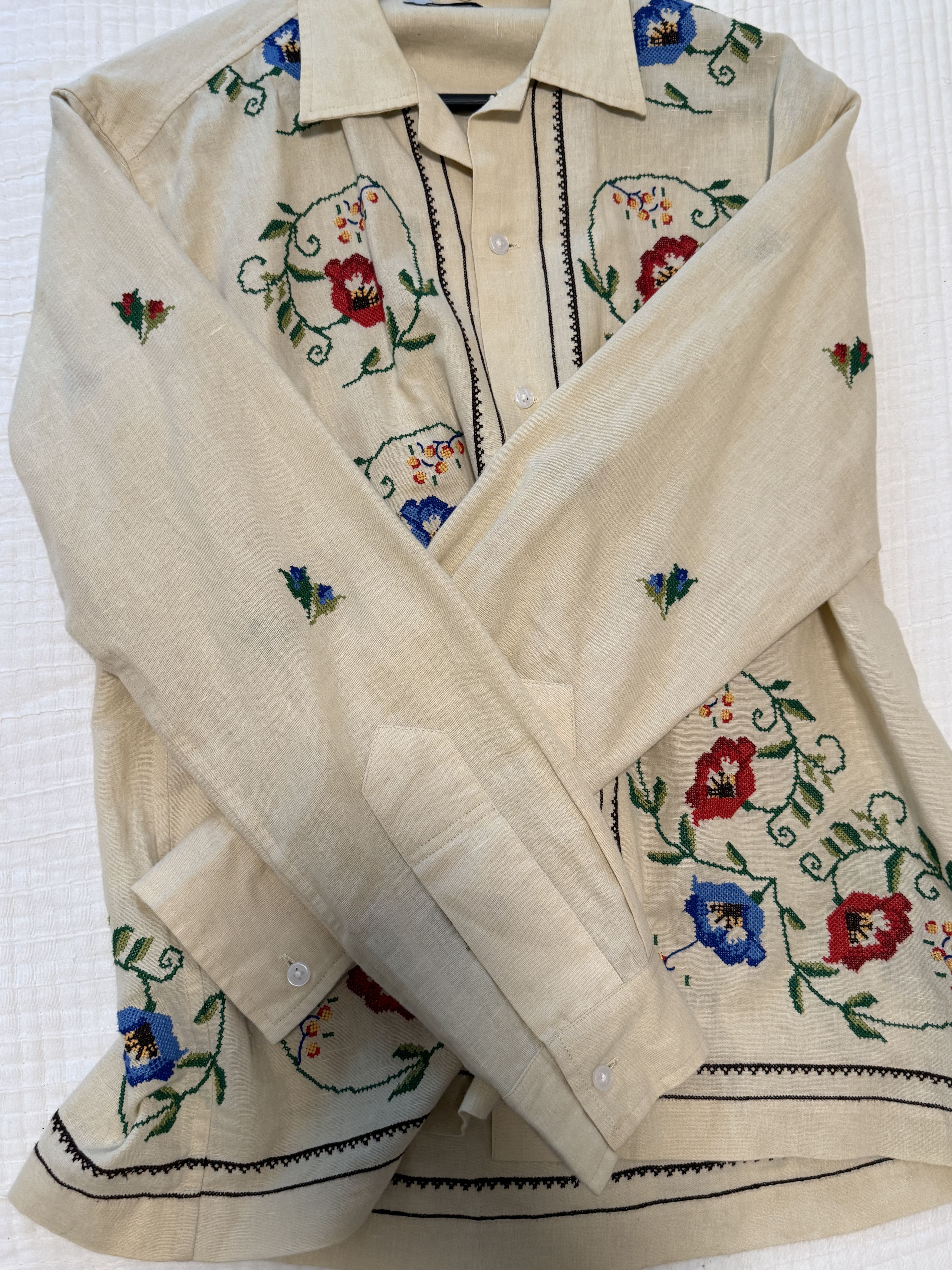 Bode Extremely rare BODE Morning Glory LS Shirt Size M/L Size US M / EU 48-50 / 2 - 4 Thumbnail