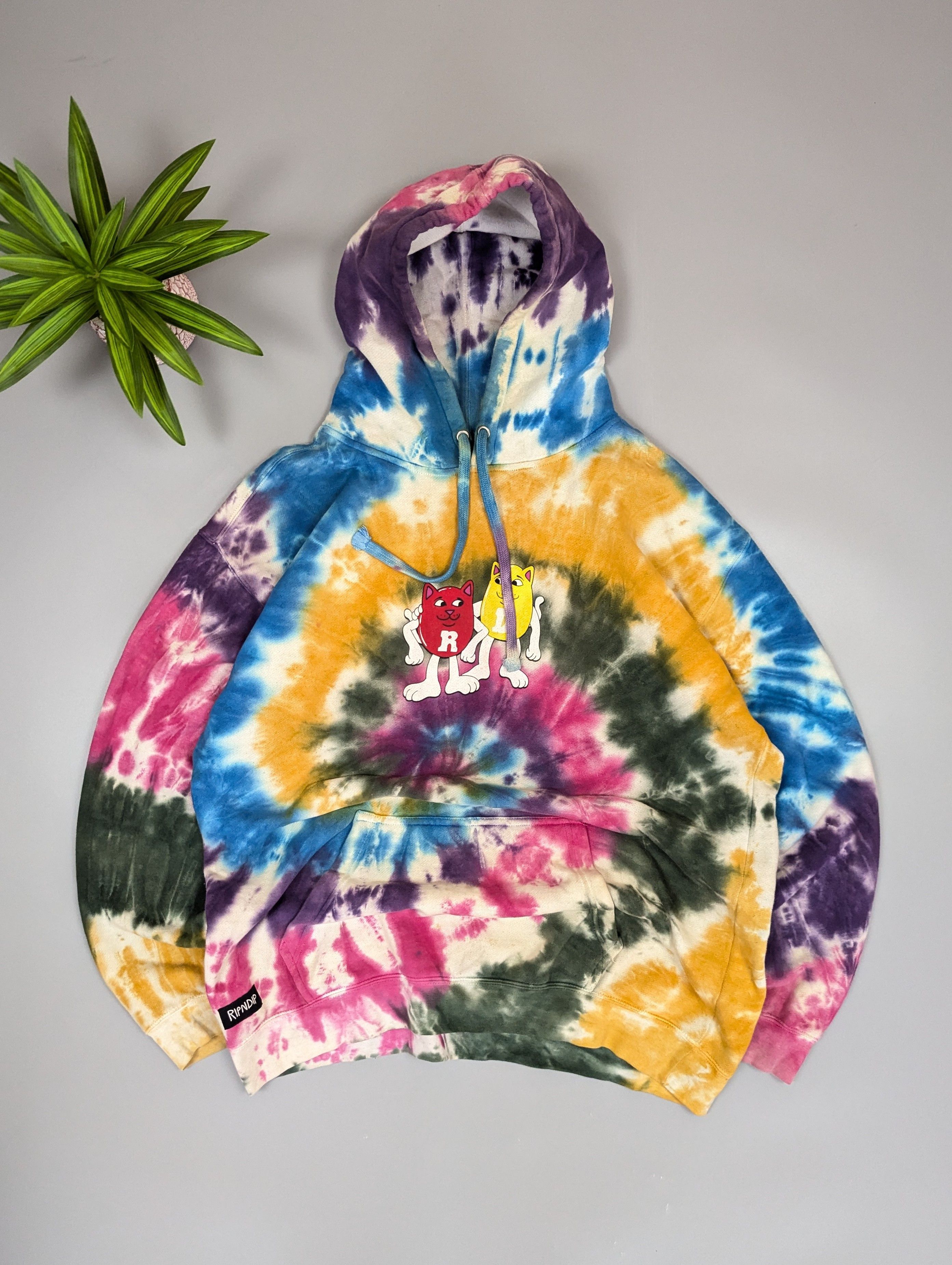 RIPNDIP RipNDip Tie Dye Hoodie – Lord Nermal Graphic Streetwear Size US L / EU 52-54 / 3 - 1 Thumbnail
