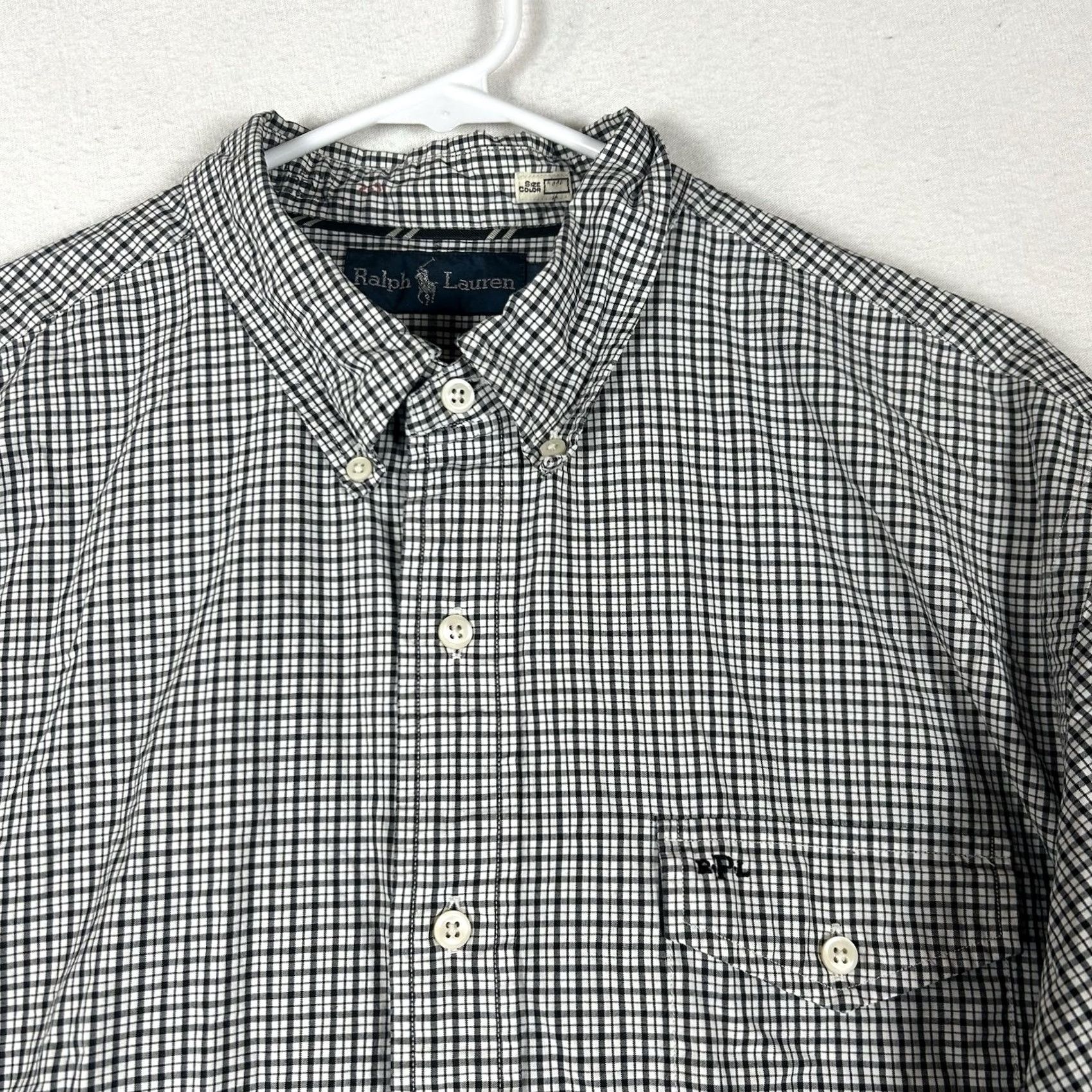 Ralph Lauren Ralph Lauren Long Sleeve Button-Up Shirt Mens XL Gray Plaid Polo Big Pony Logo Vintage Size US XL / EU 56 / 4 - 2 Thumbnail