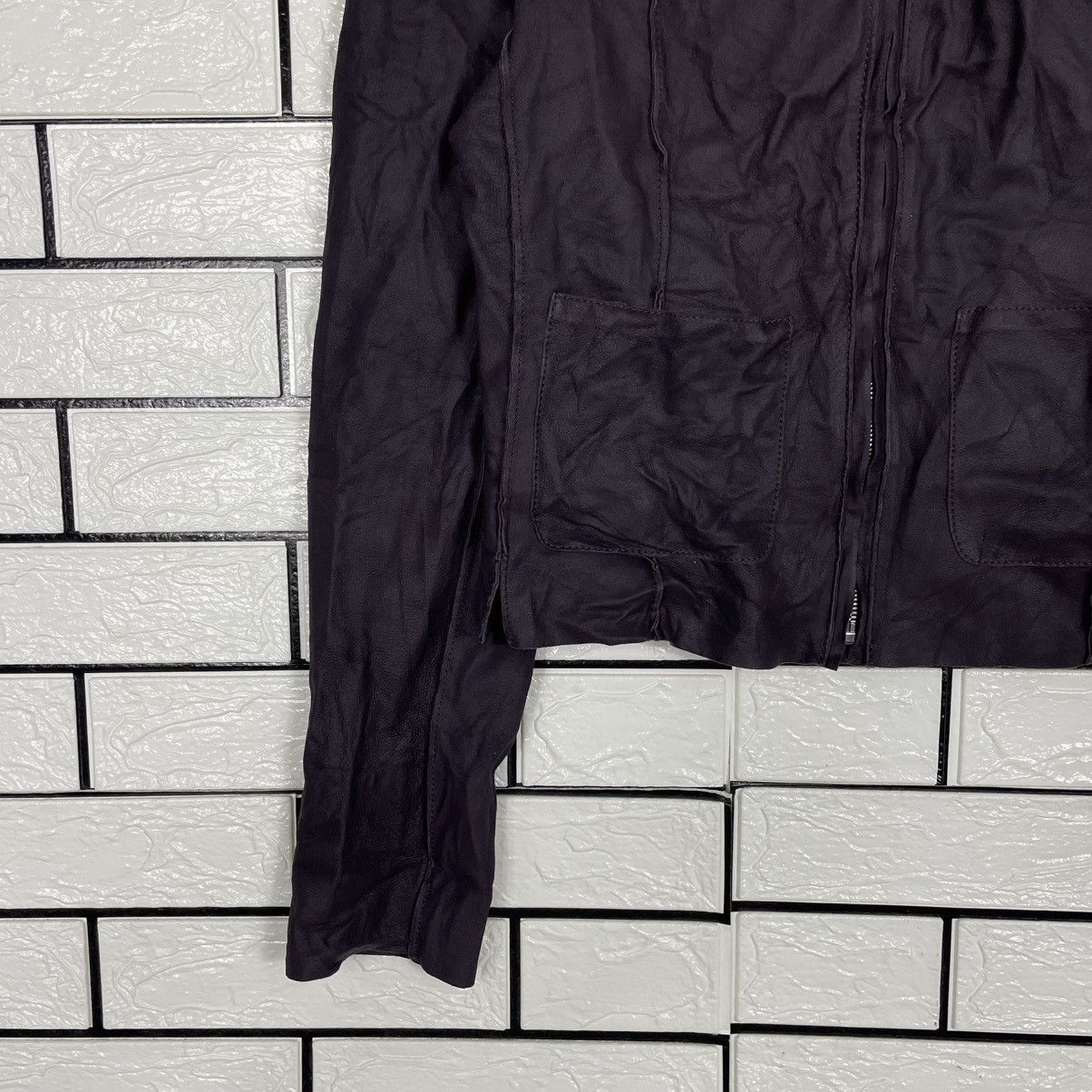Laurel Laurel Crop Leather Jacket Size XS / US 0-2 / IT 36-38 - 3 Thumbnail