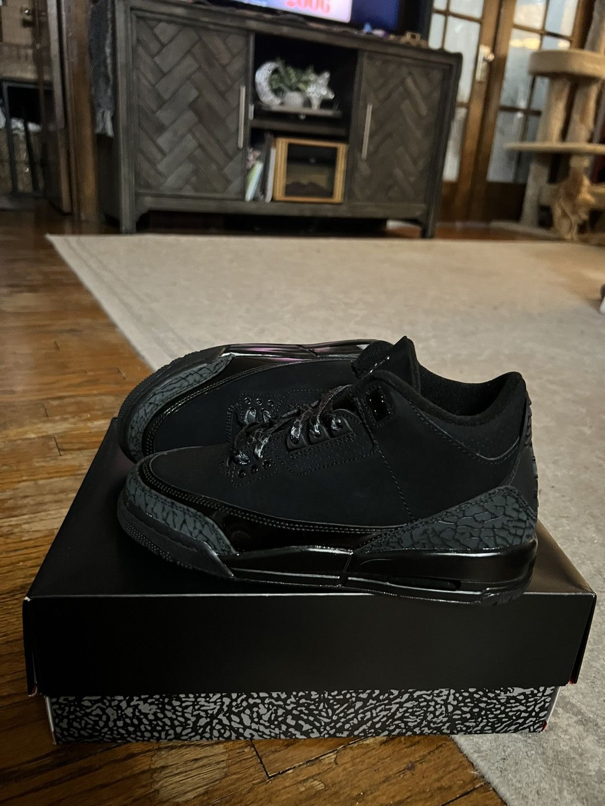 Jordan Brand Jordan black cat 3s Size US 5 / EU 37 - 3 Thumbnail