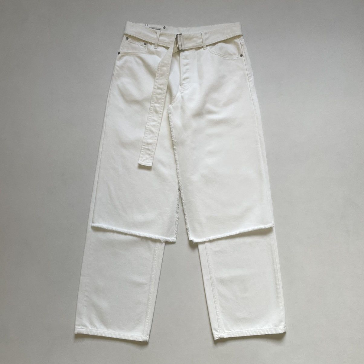 Dries Van Noten Wide Leg Double Layer ‘Skirt’ Denim Jeans Size US 32 / EU 48 - 2 Thumbnail