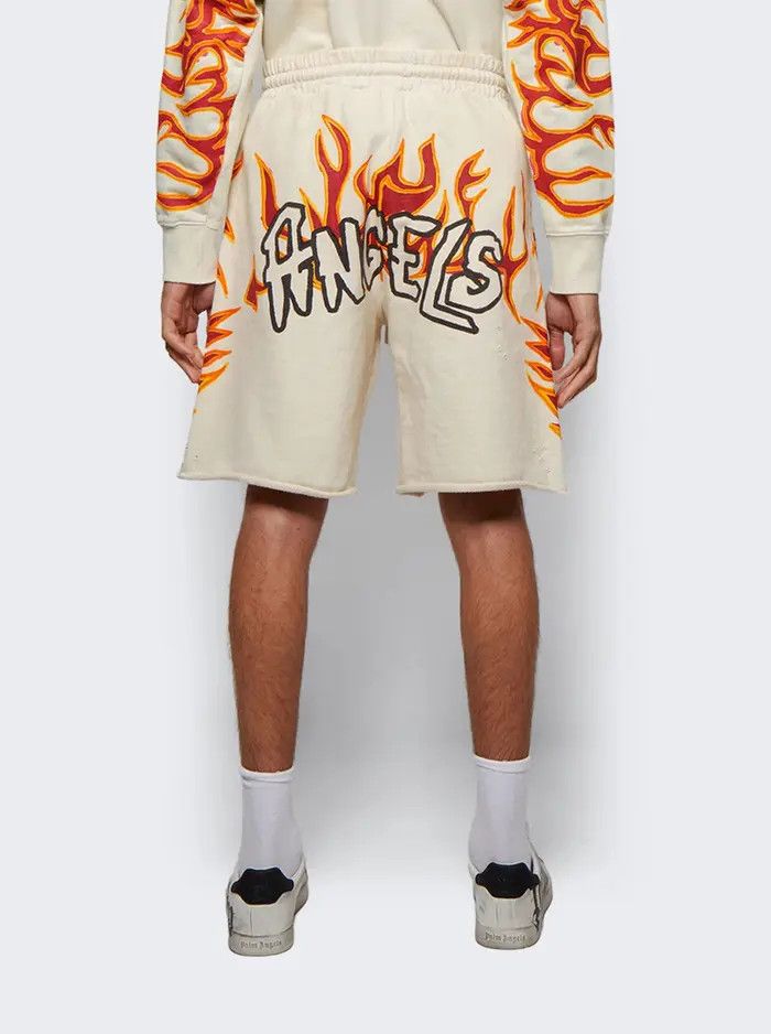 Palm Angels o1mle0226 Graffiti Flames Sweatshorts in Multicolor Size US 36 / EU 52 - 5 Thumbnail