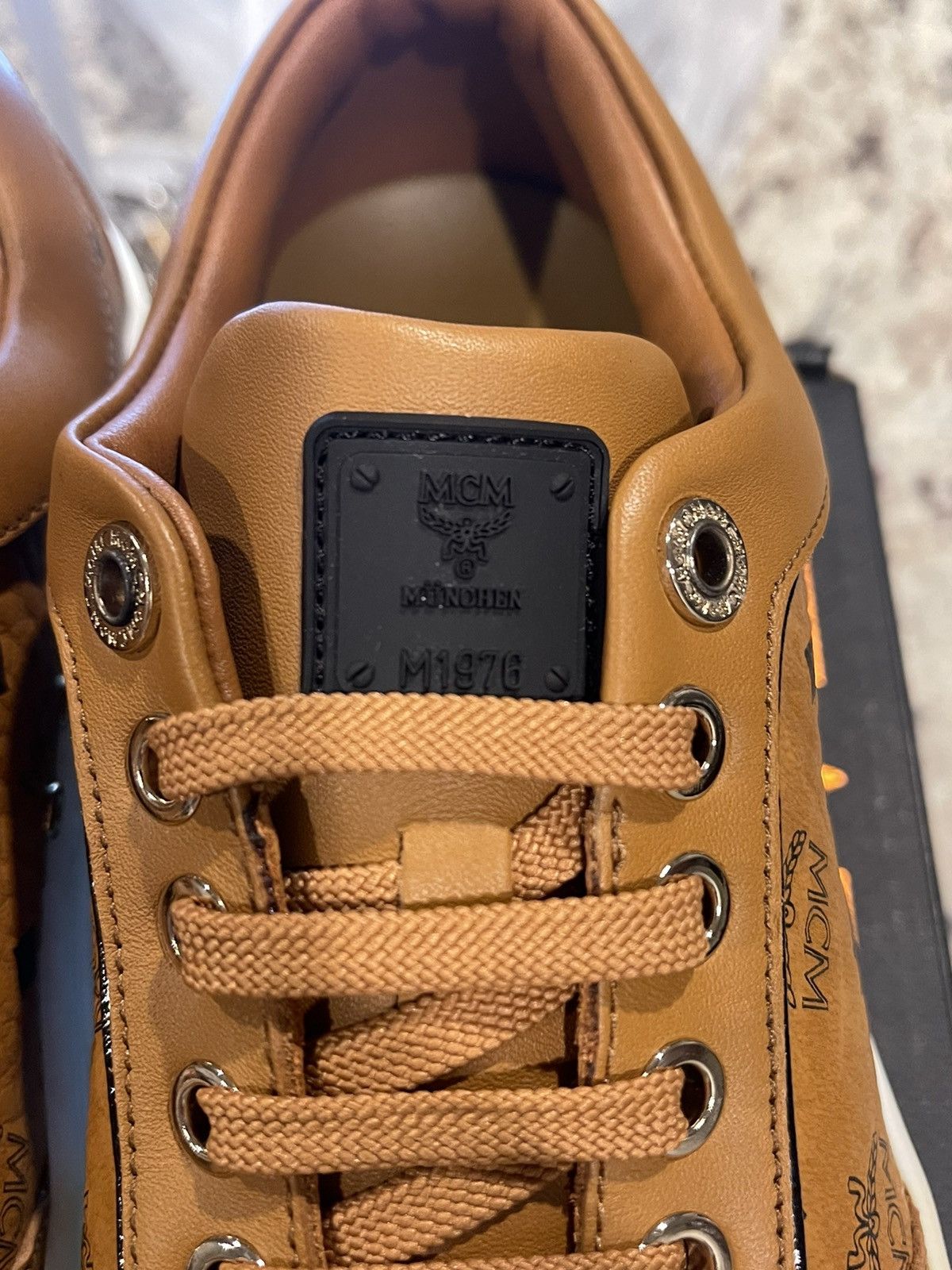 MCM MCM Skyward Platform Sneakers (Cognac) Size US 7 / IT 37 - 8 Thumbnail