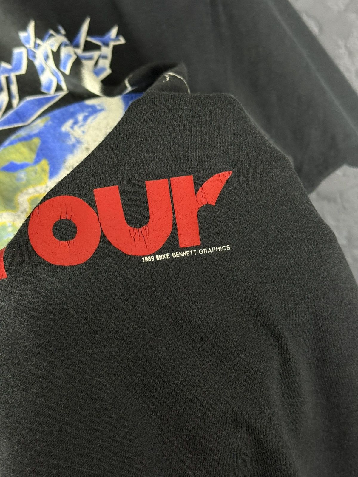 Vintage RARE!! Vintage 80s Jesus Christ 2nd World Tour Black T Shirt Size US M / EU 48-50 / 2 - 9 Thumbnail