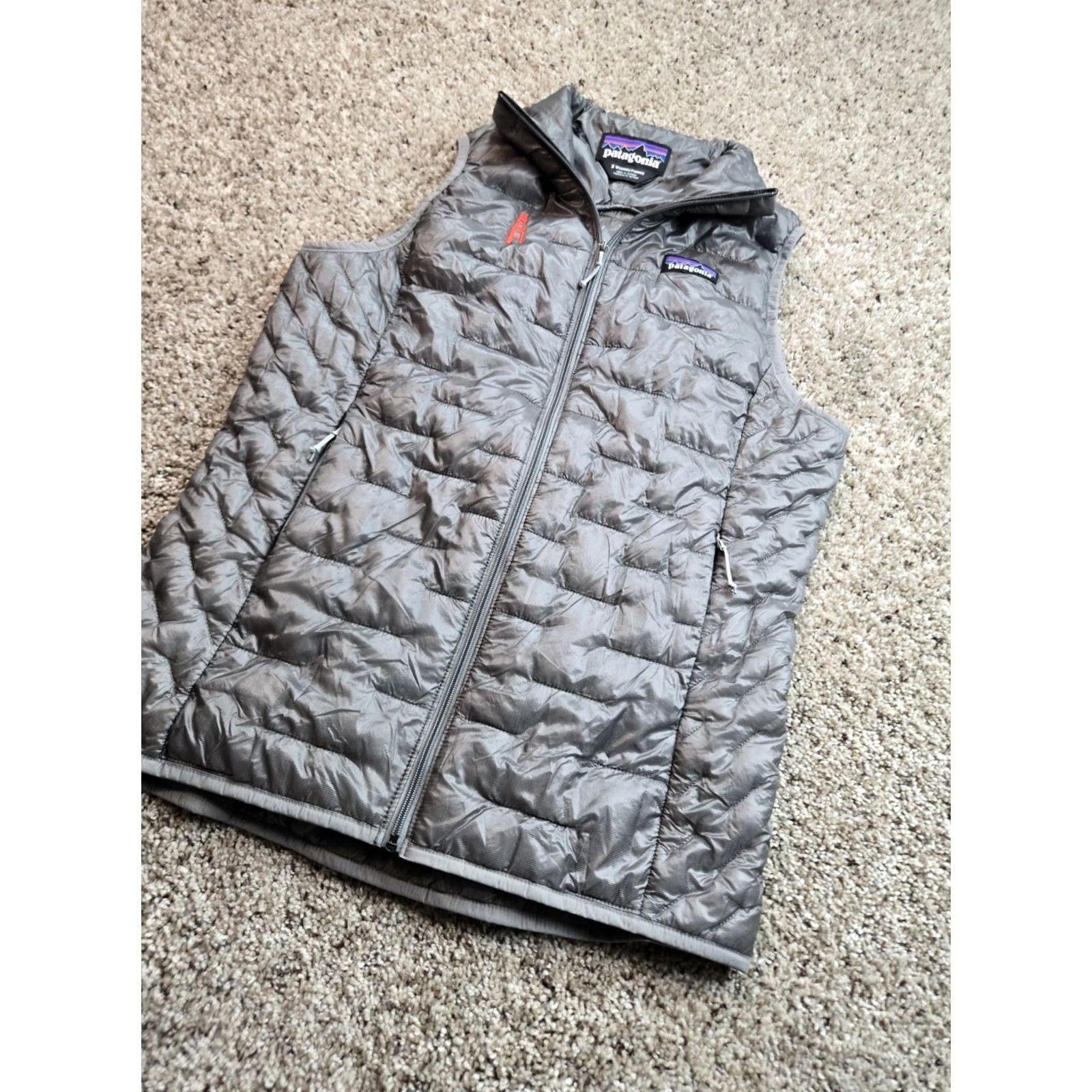 Patagonia Patagonia Micro Puff Vest Womens Small Gray Ultralight Full Zip 84090 Size S / US 4 / IT 40 - 2 Thumbnail