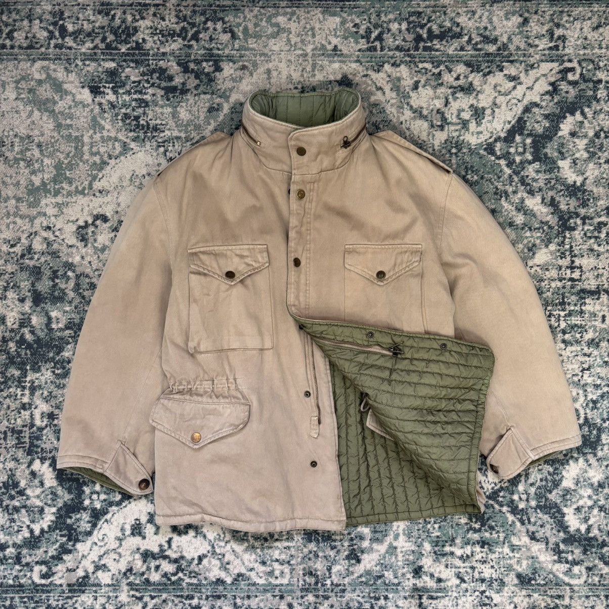 1987 C. P. Company reversible military quilted parka jacket