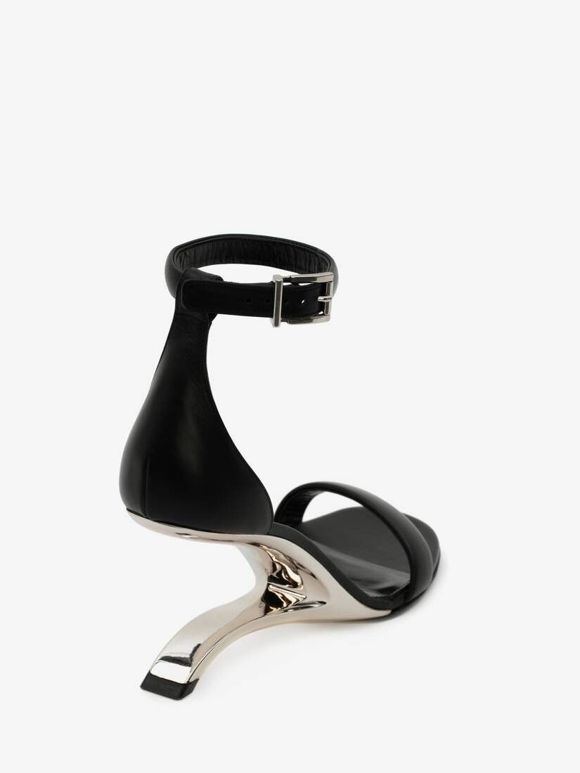 Alexander McQueen o1w1db10925 Arc Leather Sandal in Black Size US 8.5 / IT 38.5 - 2 Thumbnail