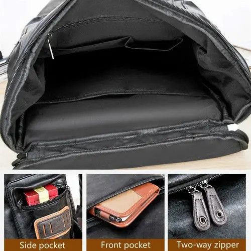 Japanese Brand Pu Leather Backpack Size ONE SIZE - 4 Thumbnail