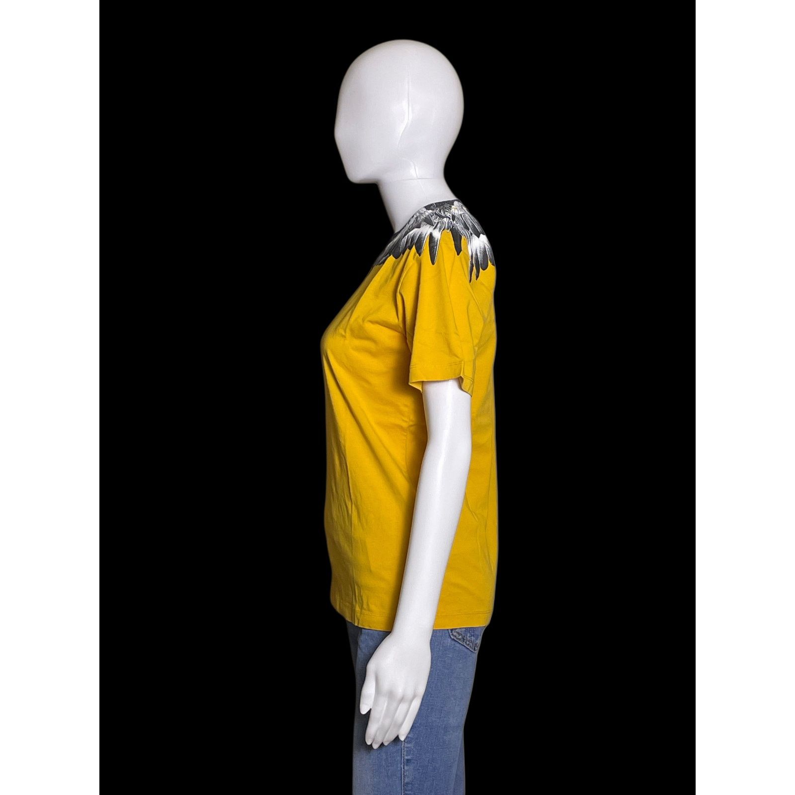 Marcelo Burlon Marcelo Burlon Kids Of Milan Icon Wings Yellow T-Shirt Youth Size XL / US 12-14 / IT 48-50 - 3 Thumbnail