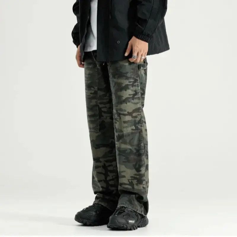 Japanese Brand Retro loose straight camouflage jeans Size US 32 / EU 48 - 1 Thumbnail