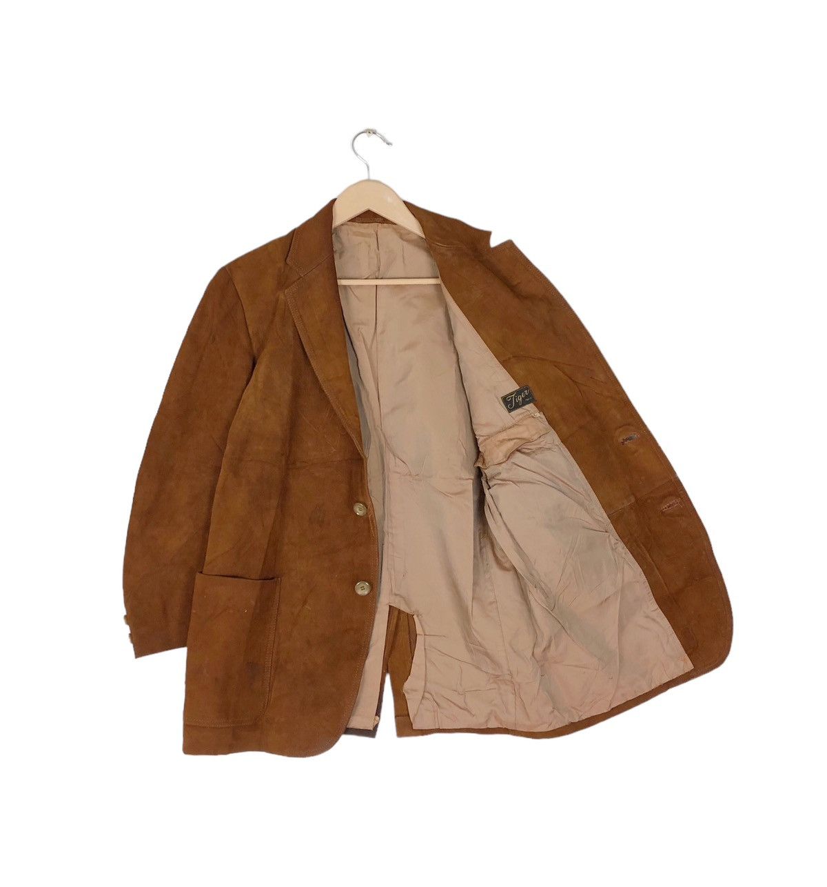 Japanese Brand Tiger Leather Blazer Jacket