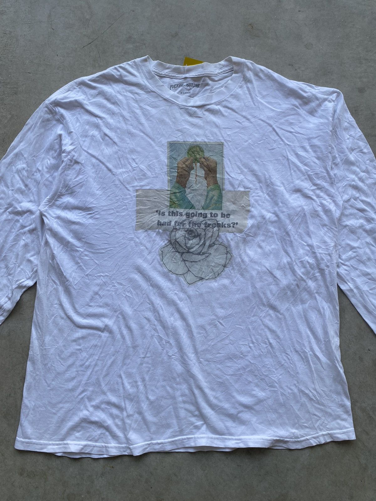 image of Fucking Awesome Like 2014 Chloe Long sleeve Shirt in White, Men's (Size XL)