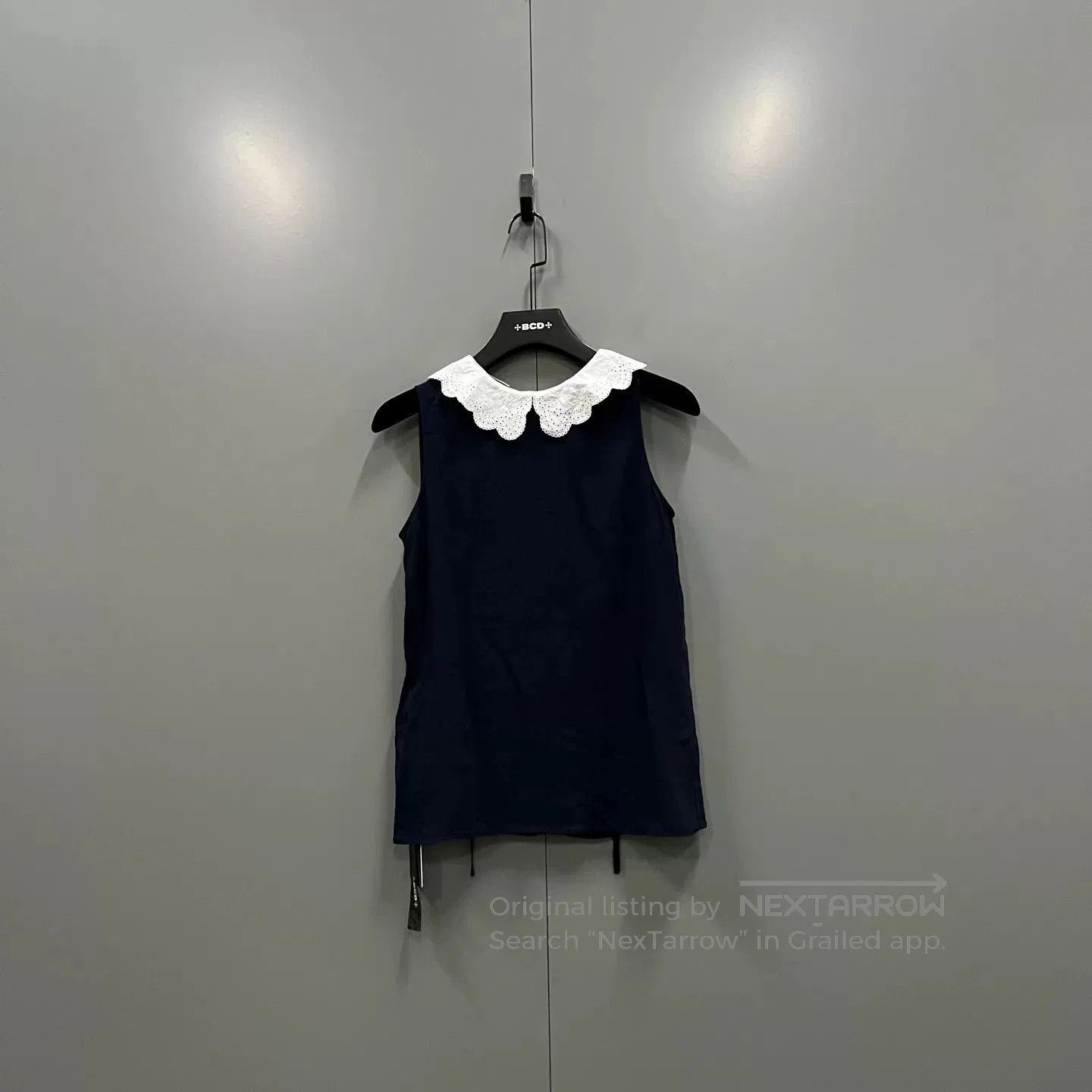 Miu Miu miumiu lace collar sleeveless top size 42. Size US L / EU 52-54 / 3 - 2 Thumbnail