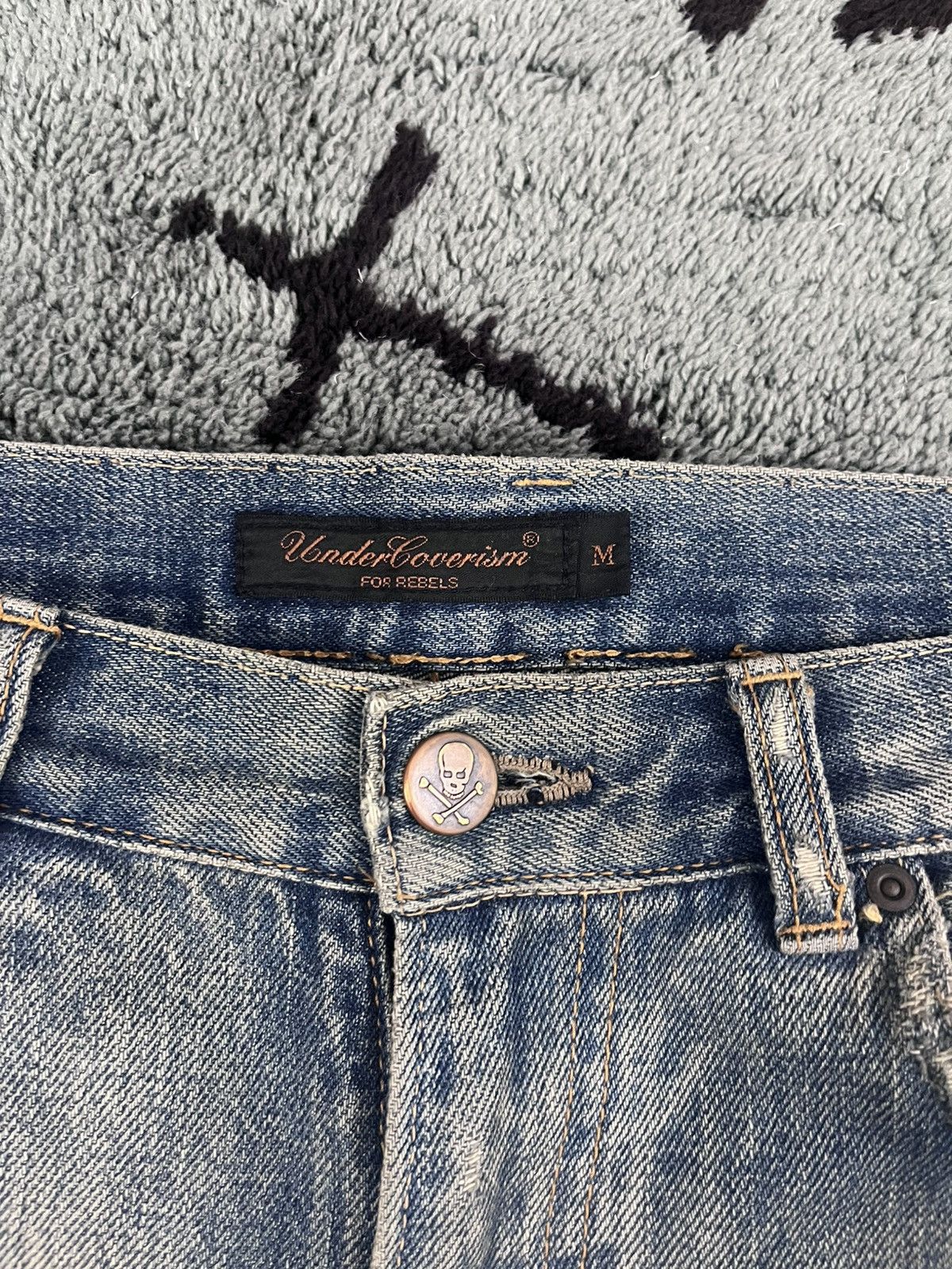 Undercover Undercover AW04 Red Yarn Denim Size US 31 - 5 Thumbnail