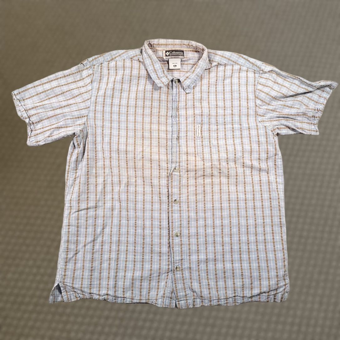 Vintage Columbia XCO Shirt Mens XL Short Sleeve Button Up Fishing Grunge Outdoor Shirt Size US XL / EU 56 / 4 - 1 Thumbnail