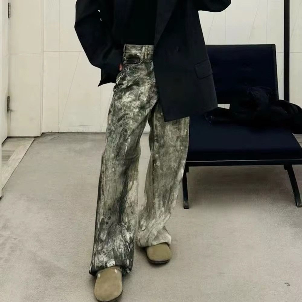 Jean Camouflage Speckled Digital Printed Jeans Size US 32 / EU 48 - 1 Thumbnail