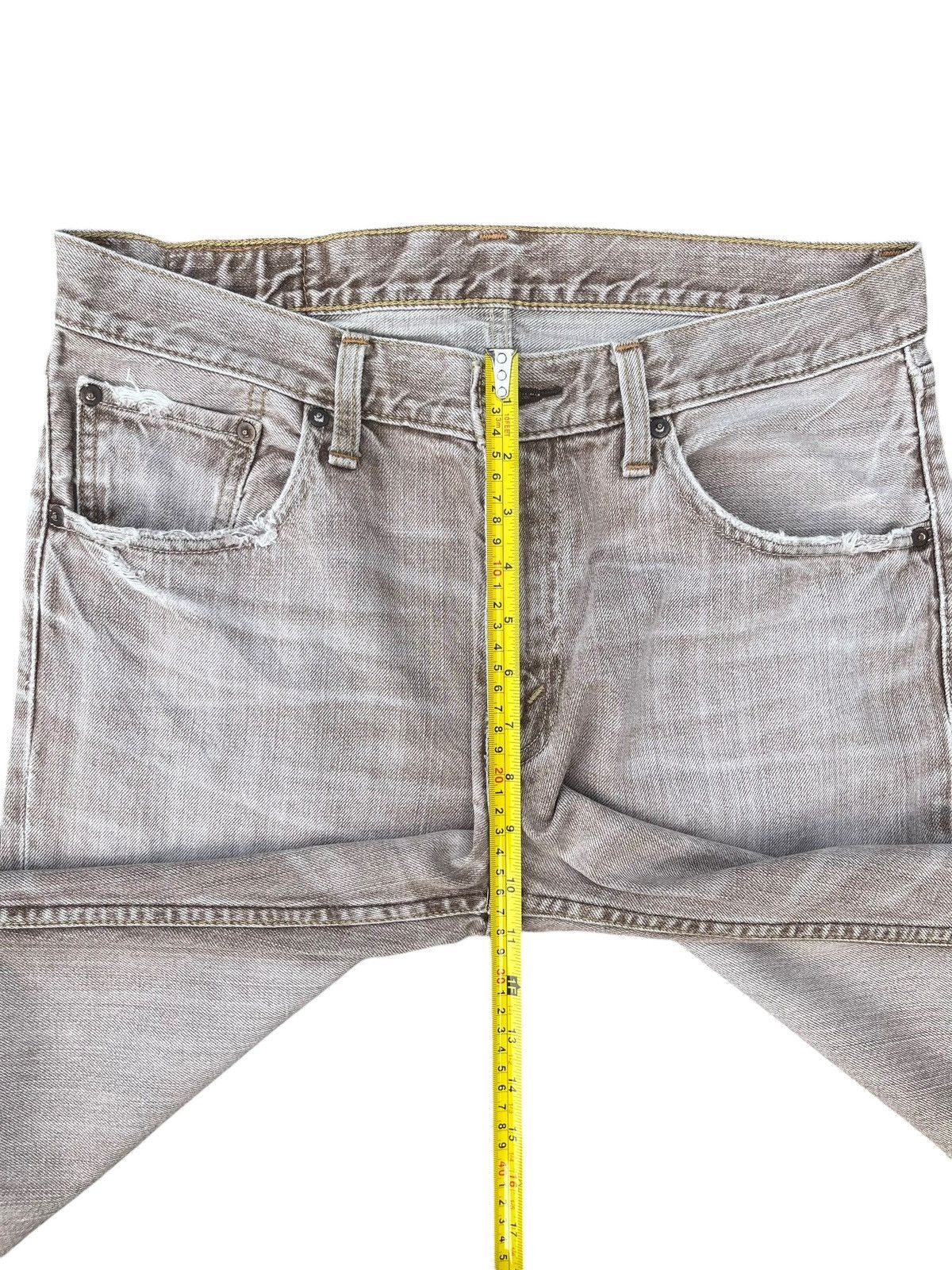 Levi's Vintage Y2K Levi’s 502 Brown Faded Washed Straight Leg Jeans Size US 32 / EU 48 - 15 Thumbnail