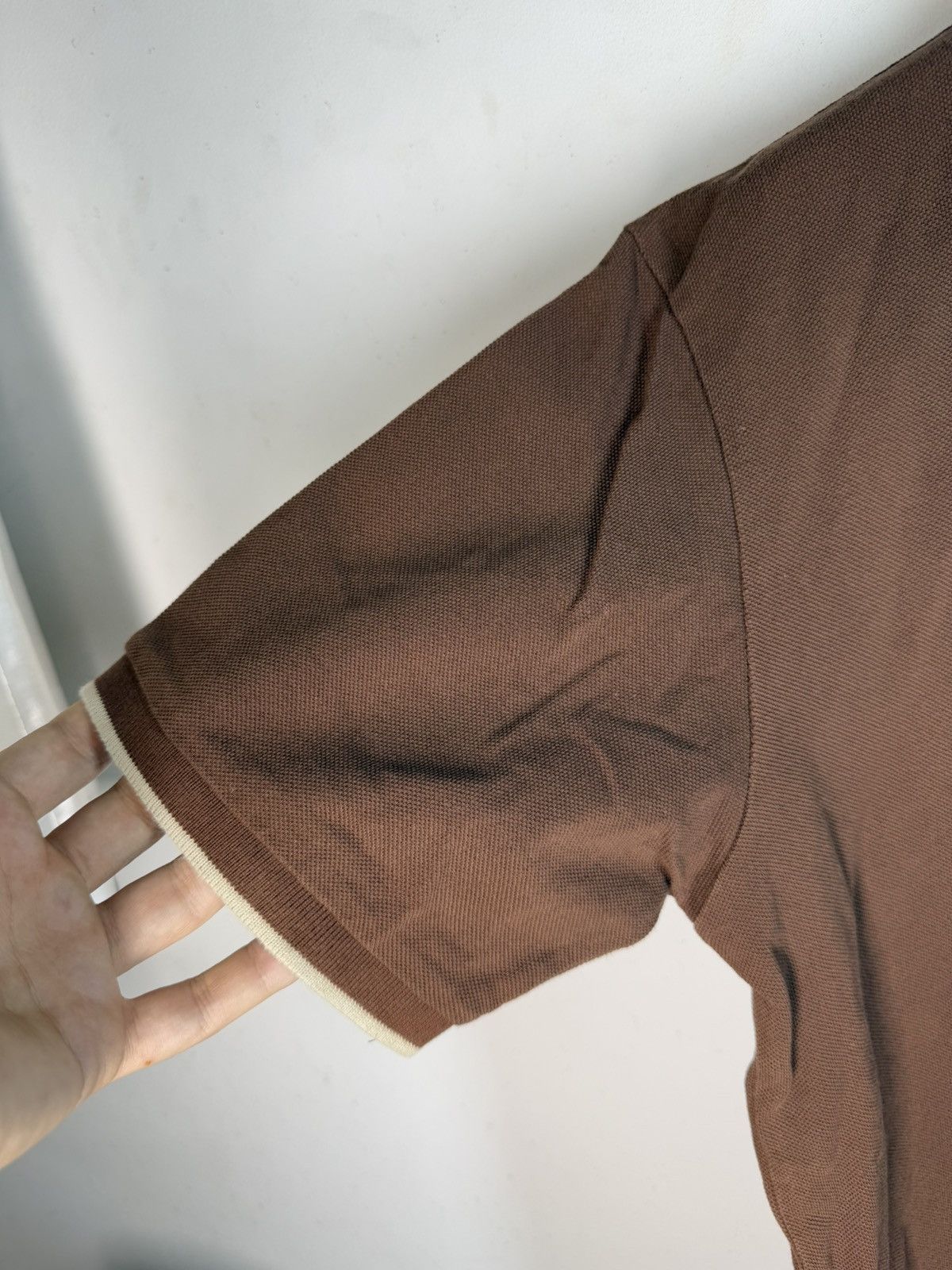 Yves Saint Laurent Brown YSL Polo Shirt YSL Tee Beige YSL Shirt Size US S / EU 44-46 / 1 - 6 Thumbnail