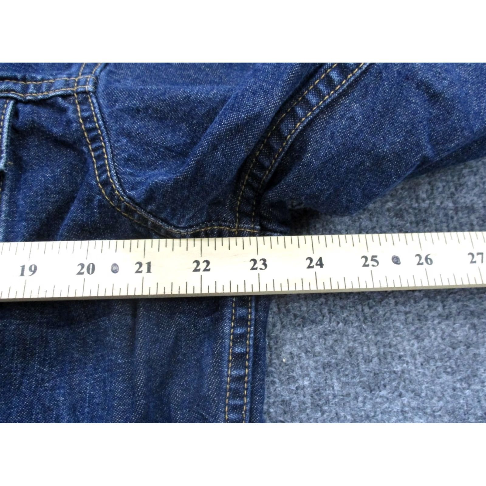 Levi's VINTAGE Levi's Trucker Jacket Mens M Blue Denim Jean Work Heavy 70507 4811 Bomber Pockets Size US 31 - 5 Thumbnail