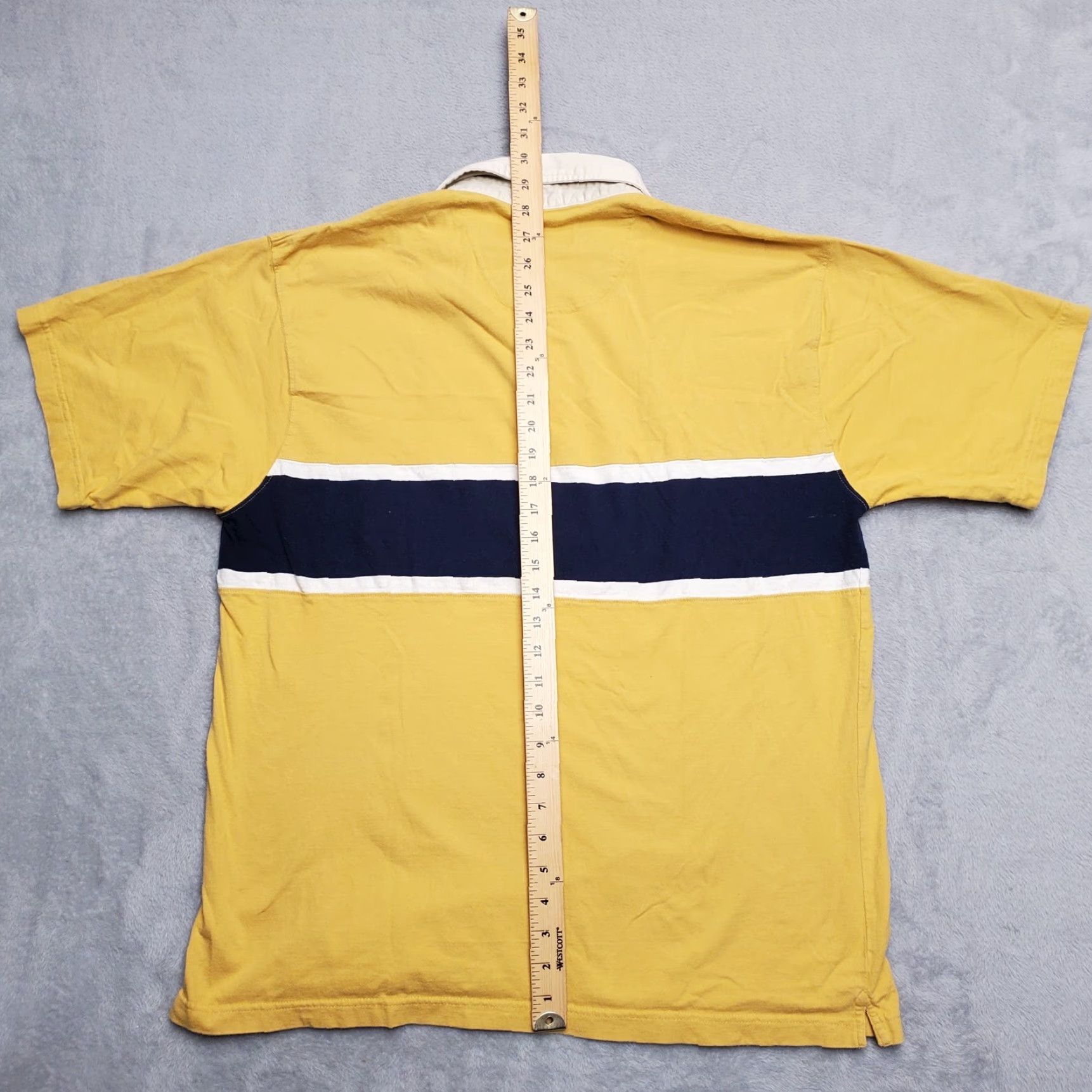Wrangler VINTAGE Wrangler Shirt Mens L Yellow Rugby Style Polo Cotton Casual Western Size US L / EU 52-54 / 3 - 5 Thumbnail