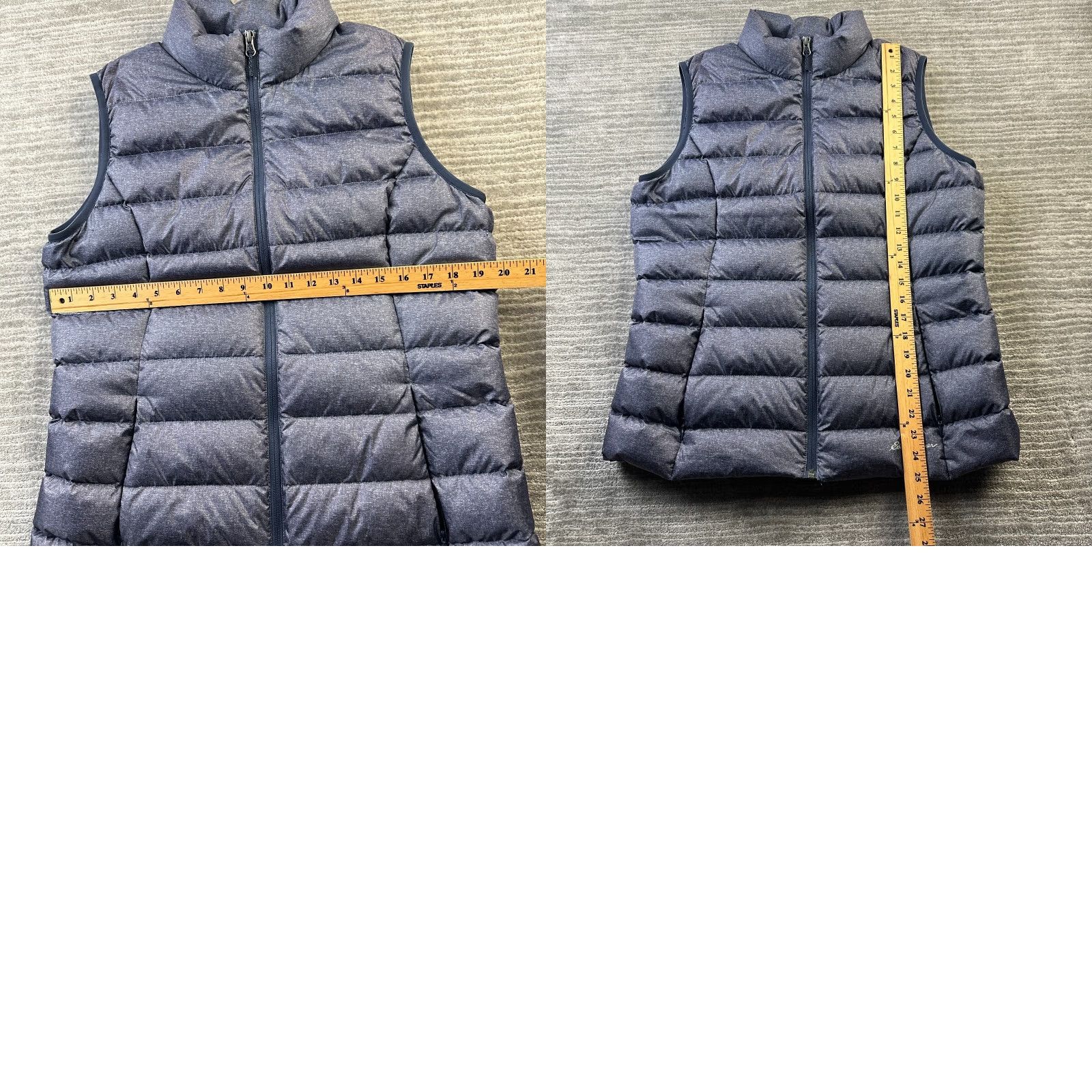 Eddie Bauer Eddie Bauer Vest Puffer Blue 650 Down Fill Large Womens Regular Pockets Zip Size L / US 10 / IT 46 - 8 Thumbnail