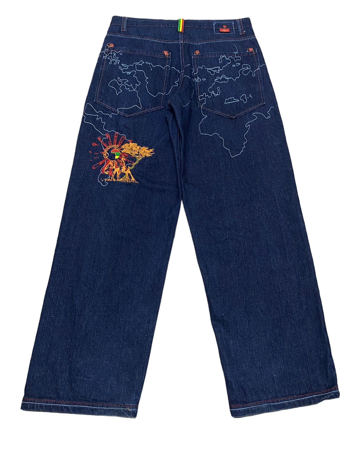Vintage Rare Design Vintage Brand Property Member Rasta Jeans 2000s Size US 38 / EU 54 - 1 Thumbnail