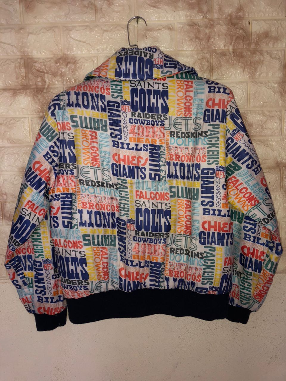 NFL Vintage VFL Overprinted All Logo Jacket by GTO Size US M / EU 48-50 / 2 - 2 Thumbnail