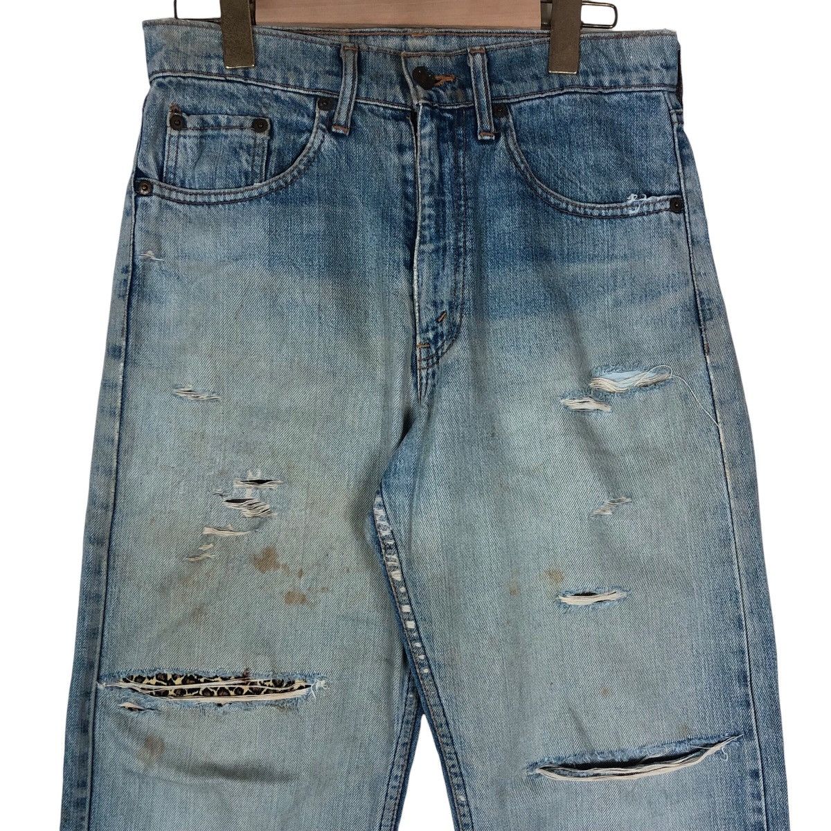 Levi's Vintage Levi’s Distressed Denim Jeans Size US 29 - 2 Thumbnail