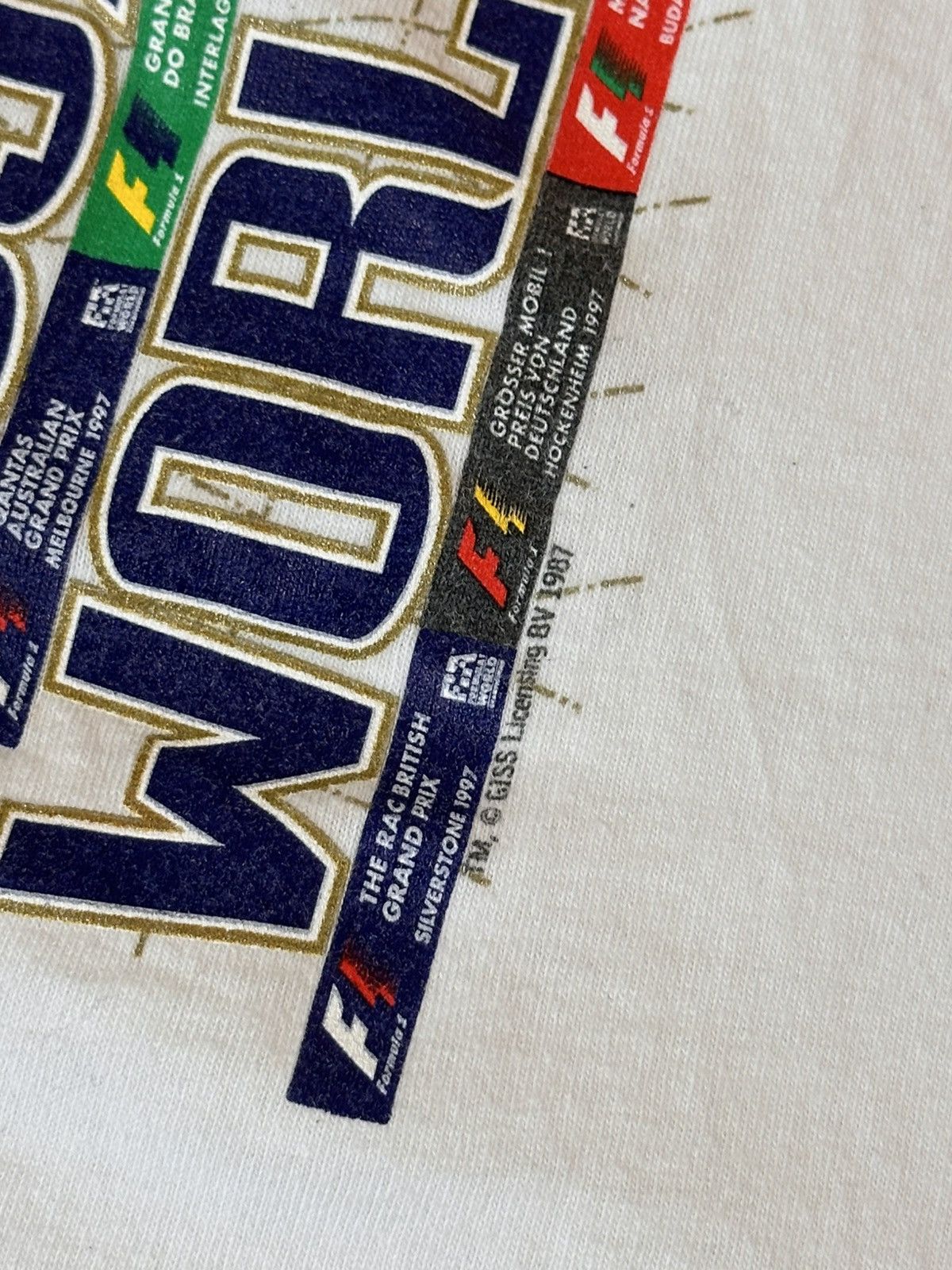 Formula 1 🔥 1997 Formula 1 One World Championship Racing T Shirt Shell Size US XL / EU 56 / 4 - 8 Thumbnail