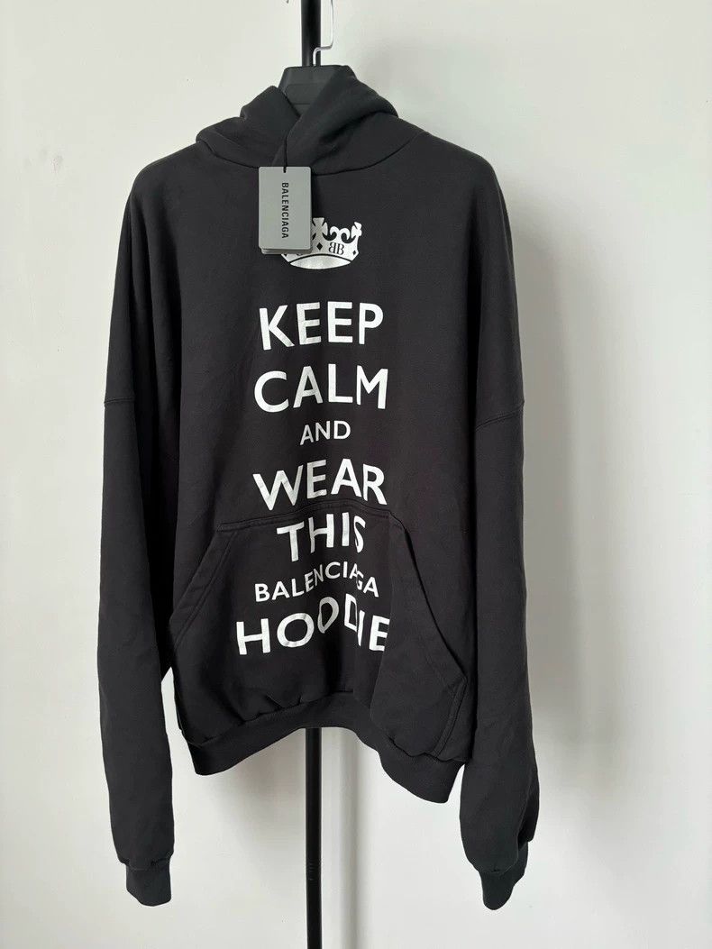 Balenciaga Balenciaga Keep Crown Letter Print Hoodie Sweatshirt Size US XS / EU 42 / 0 - 1 Thumbnail
