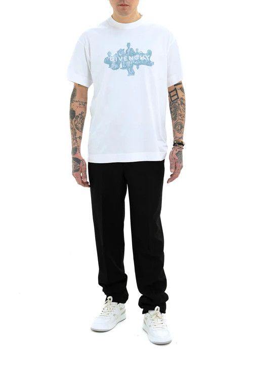 Givenchy o1mle0326 Regular Fit Tee Shirt in White Size US XXL / EU 58 / 5 - 2 Thumbnail