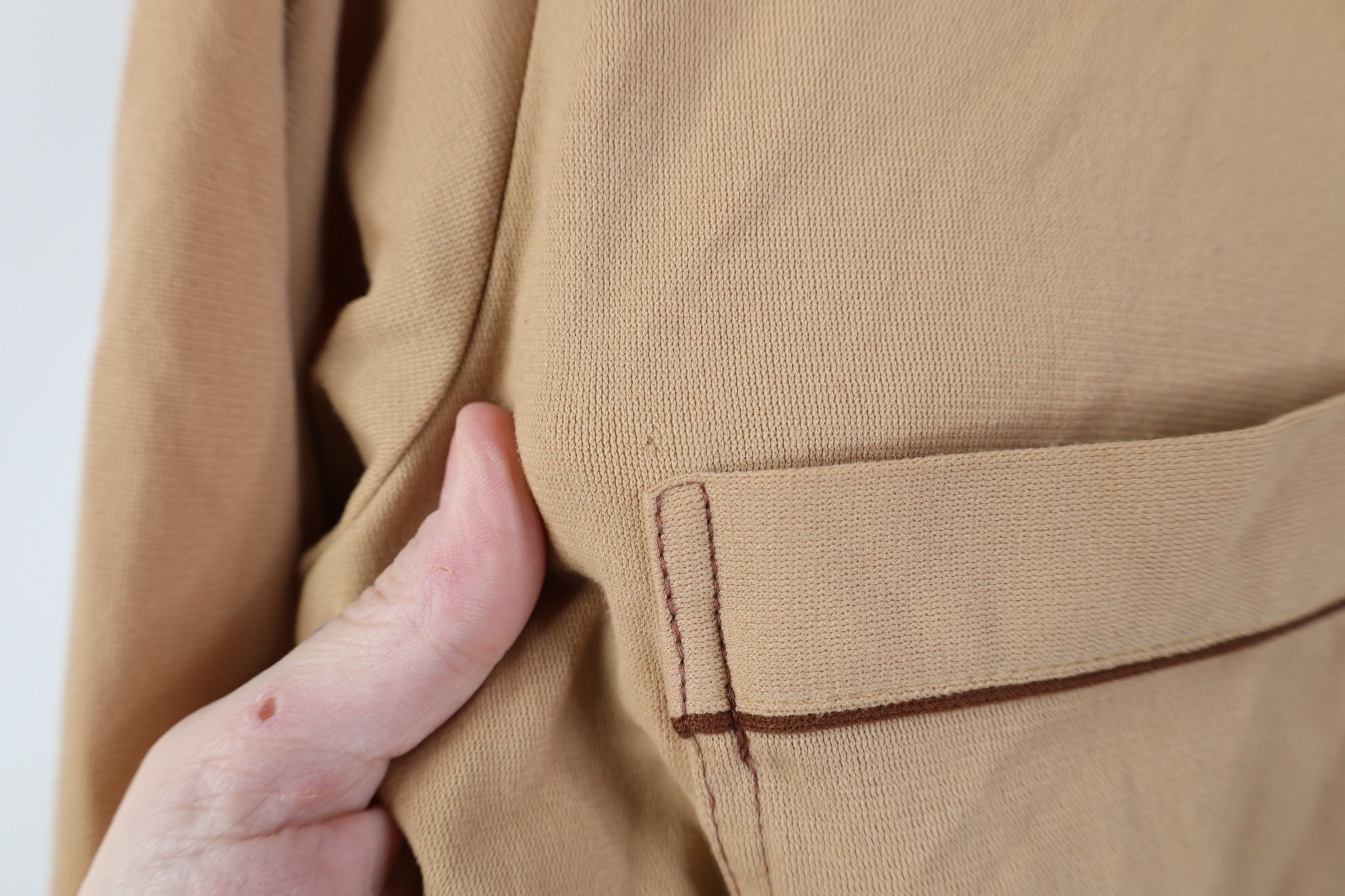 Vintage Vintage 60s 70s Streetwear Dagger Collar Knit Button Shirt Size US S / EU 44-46 / 1 - 5 Thumbnail