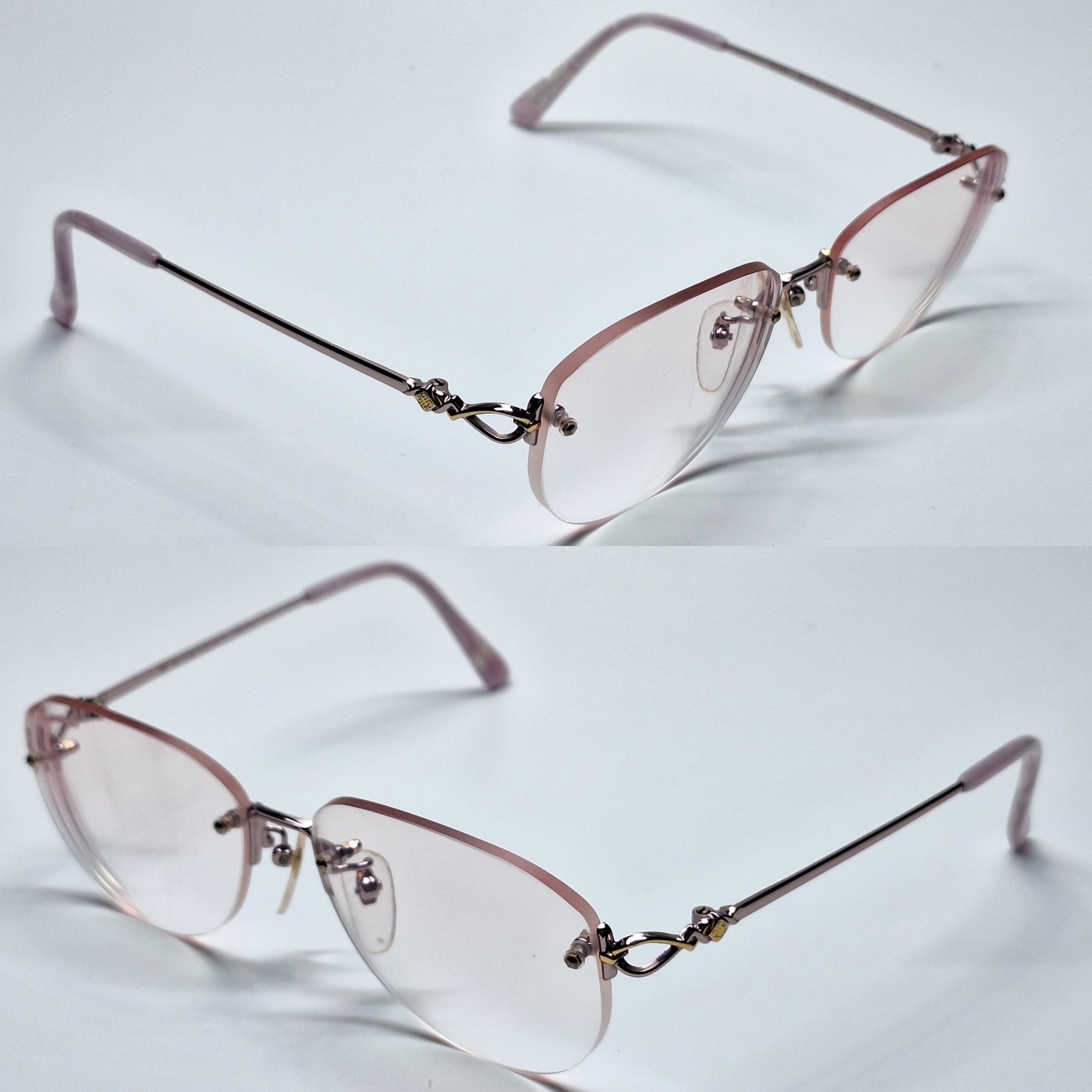 Givenchy GIVENCHY PARIS E544 12KGF Gold Filled Rimless Eyeglasses Size ONE SIZE - 7 Thumbnail