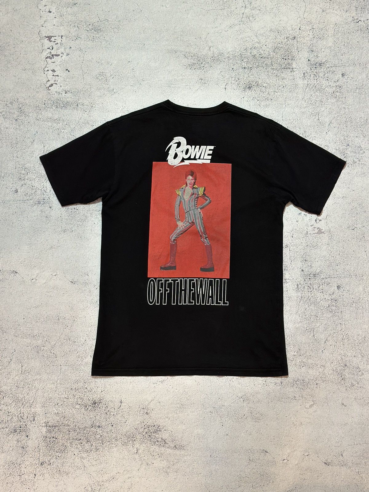 Pre-owned Vans Of The Wall David Bowie T Shirt In Black