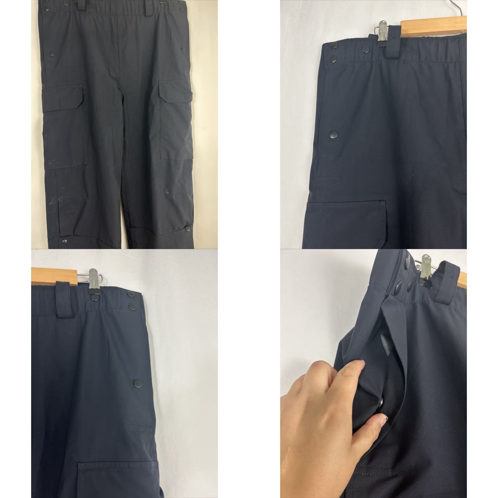 Vintage VINTAGE Blauer Pants Gortex All Weather Cargo Black 42x27 Regular Medium Mens Blauer Police? Size US 31 - 8 Thumbnail