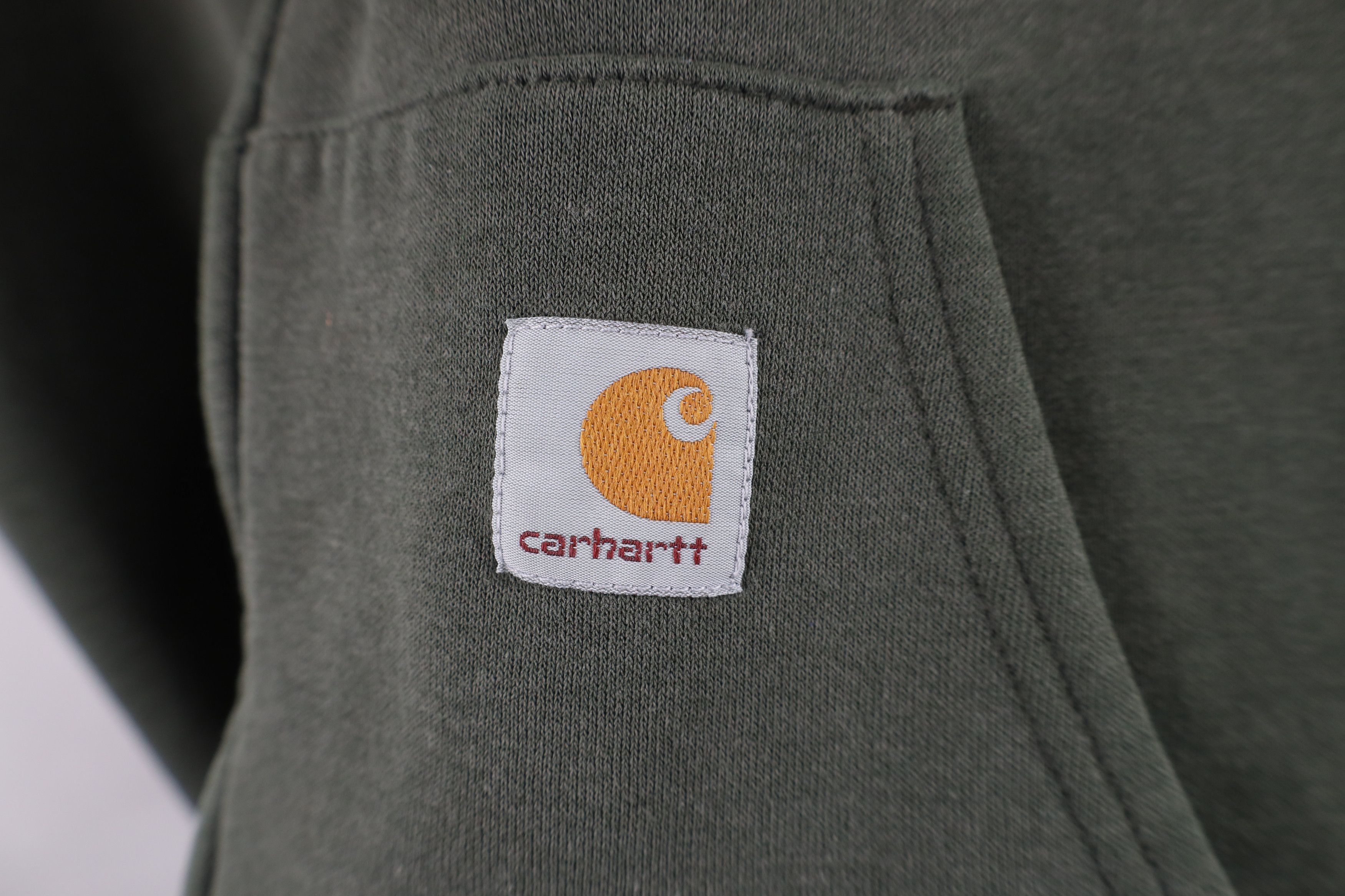 Carhartt Vintage Carhartt Spell Full Zip Hoodie Sweatshirt Green Size US L / EU 52-54 / 3 - 4 Thumbnail