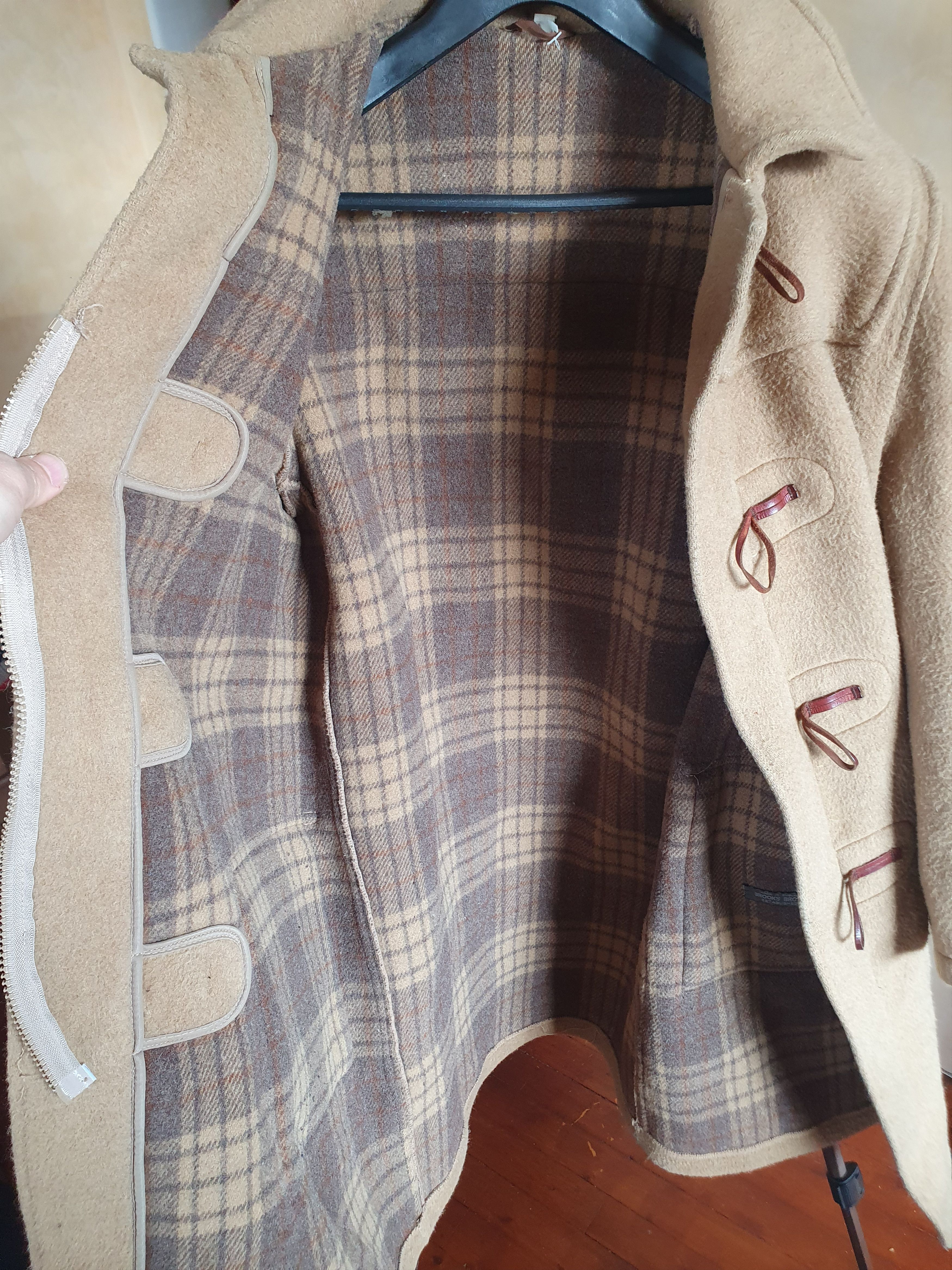 Brooks Brothers Brooks Brothers Wool Duffle Coat Made in England Horn Toggle Size US M / EU 48-50 / 2 - 3 Thumbnail