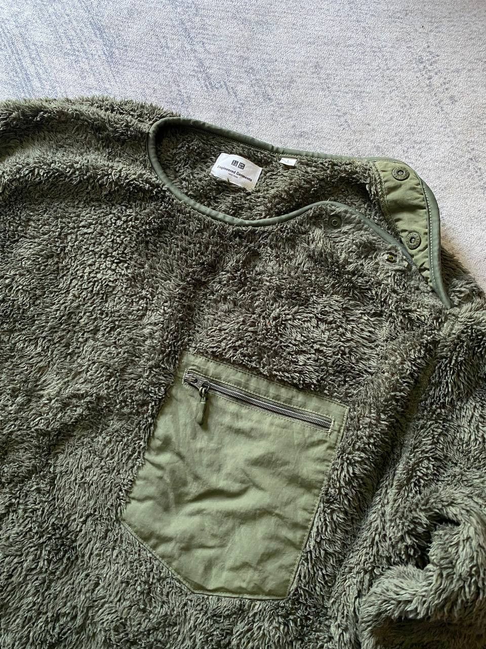 Engineered Garments × Uniqlo Engineered Garments x Uniqlo Fleece Pullover Olive Green Size US L / EU 52-54 / 3 - 3 Thumbnail